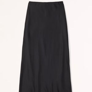 Abercrombie Satin Column Maxi Skirt